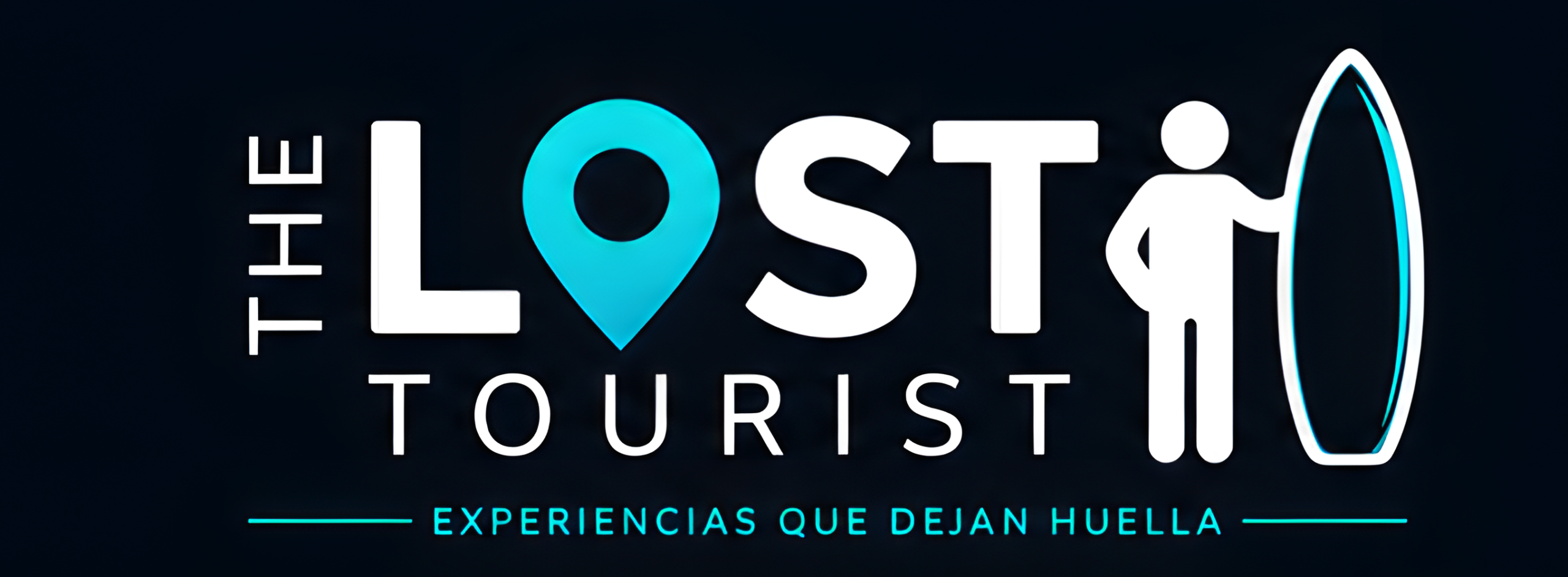 Logotipo de The Lost Tourist con el eslogan "Experiencias que dejan huella".